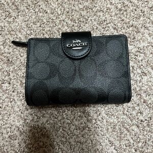 Coach Signature Black Wallet